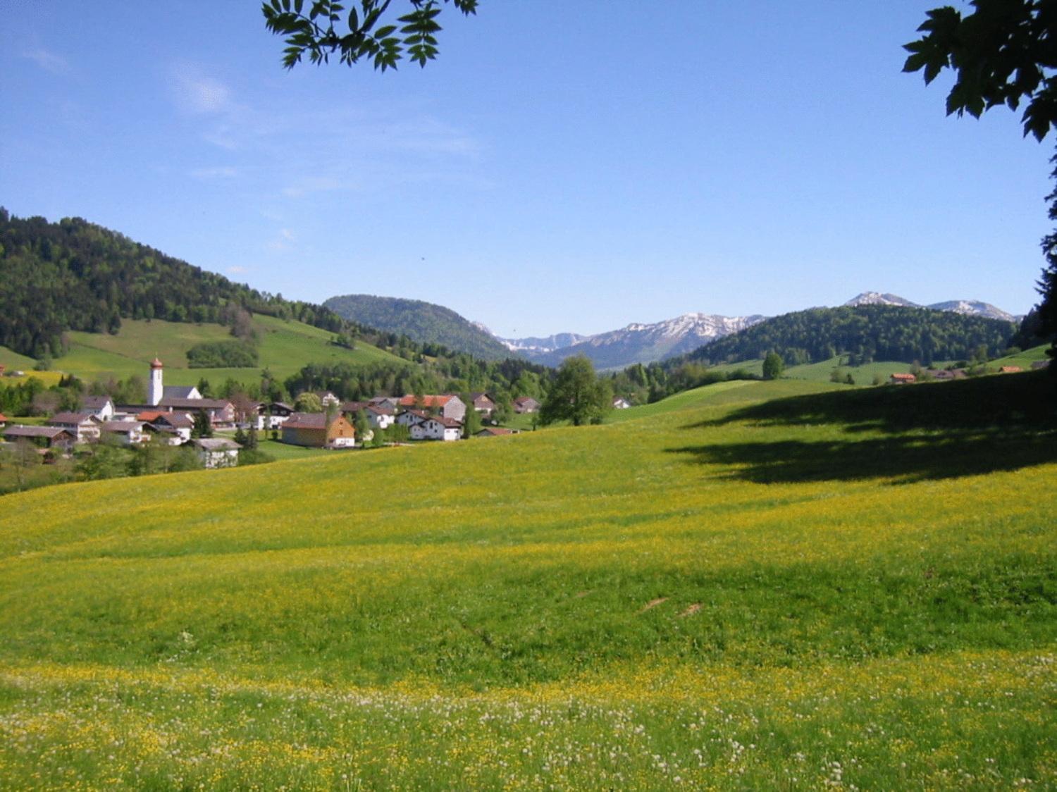 Ferienwohnungen Pension Sonnblick Krumbach  Eksteriør billede
